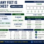 how many feet is 79 inches