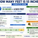 How Many Feet Is 55 Inches? Complete Guide