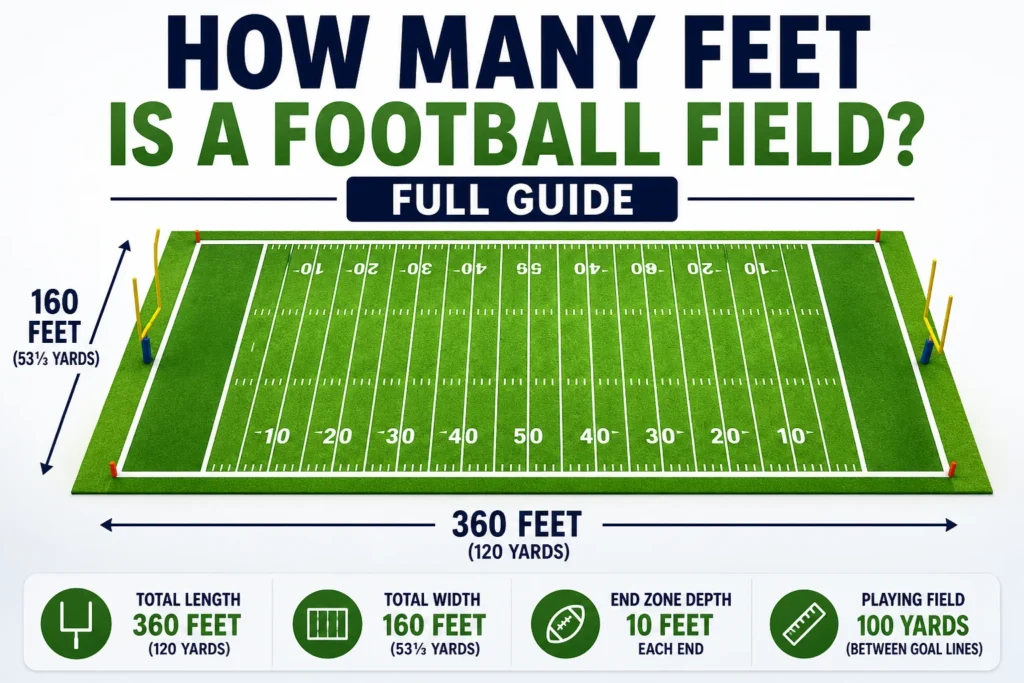 how many feet is a football field