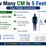 how many cm is 5 feet