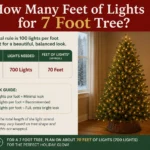 how many feet of lights for a 7 foot tree