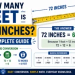 how many feet is 72 inches