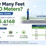 how many feet is 20 meters