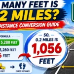 how many feet is 0.2 miles
