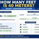 how many feet is 40 meters