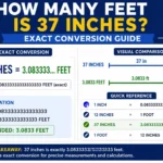 how many feet is 37 inches