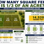 how many square feet is 1/3 of an acre