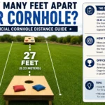 how many feet apart for cornhole
