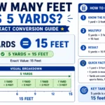 how many feet is 5 yards
