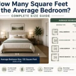 how many square feet is the average bedroom