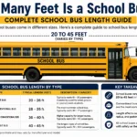 how many feet is a school bus