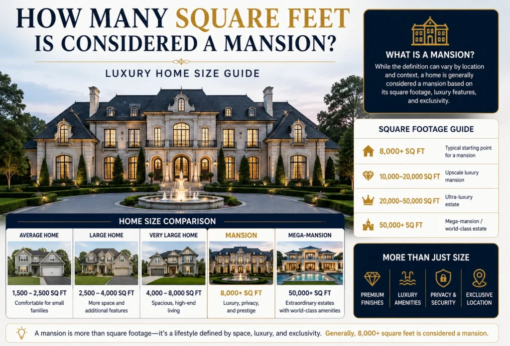How Many Square Feet Is Considered a Mansion