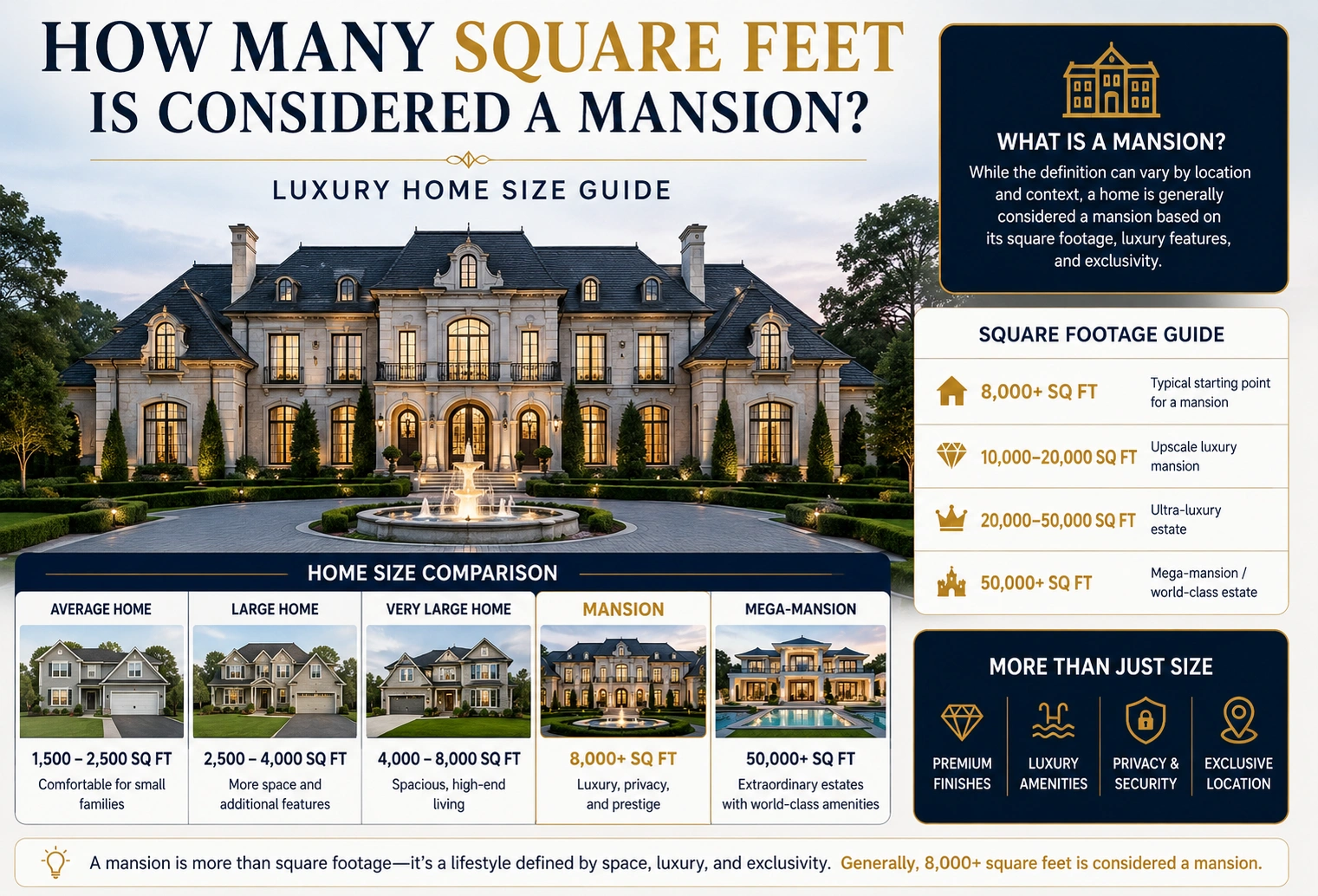 How Many Square Feet Is Considered a Mansion