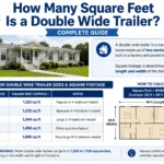 how many square feet is a double wide traile