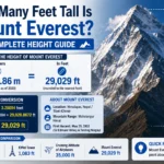 how many feet tall is Mount Everest,