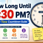 how long until 3:30 PM