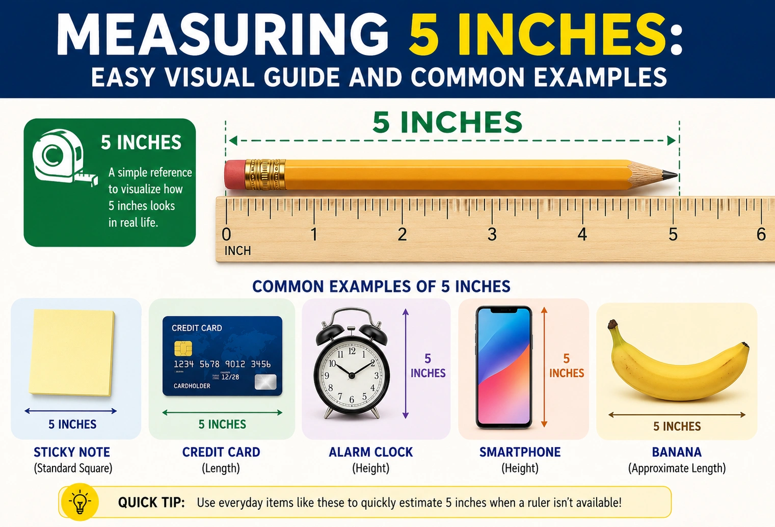 measuring 5 inches