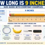 long is 9 inches