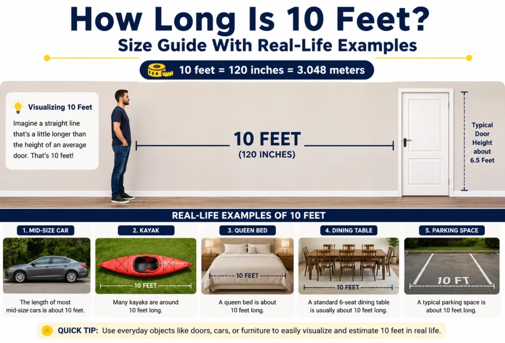 how long is 10 feet