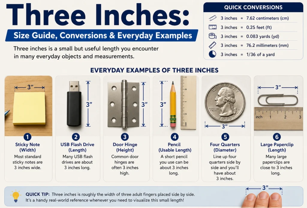 three inches
