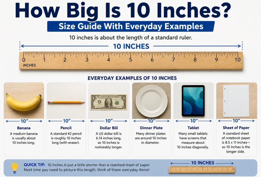 how big is 10 inches