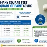 how many square feet does a quart of paint cover