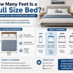 how many feet is a full size bed