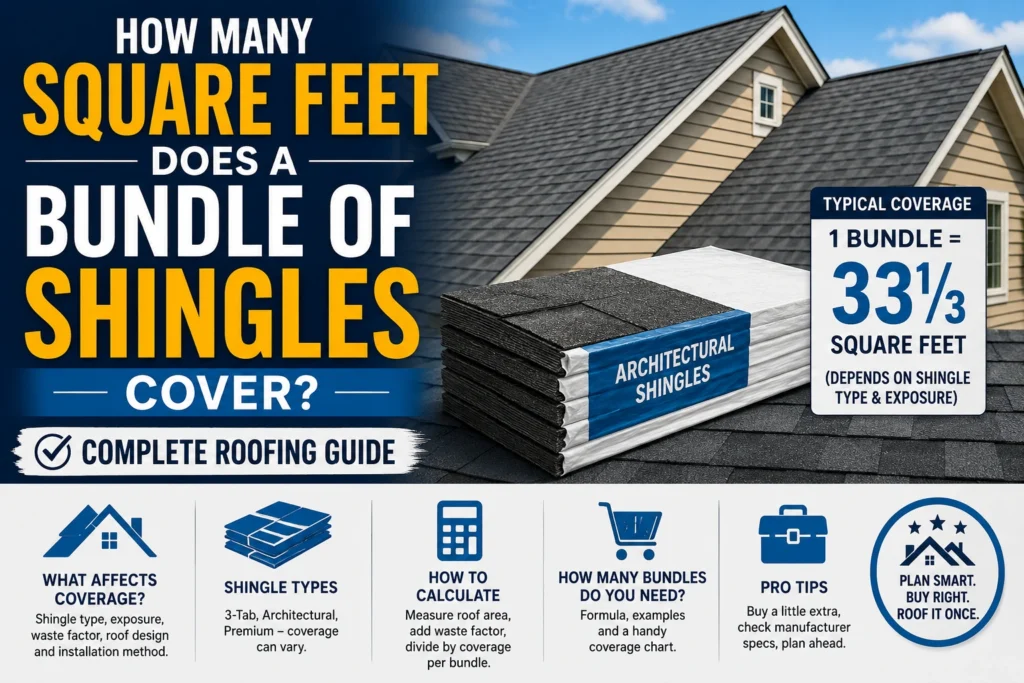 how many square feet does a bundle of shingles cover