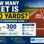 how many feet is 100 yards?