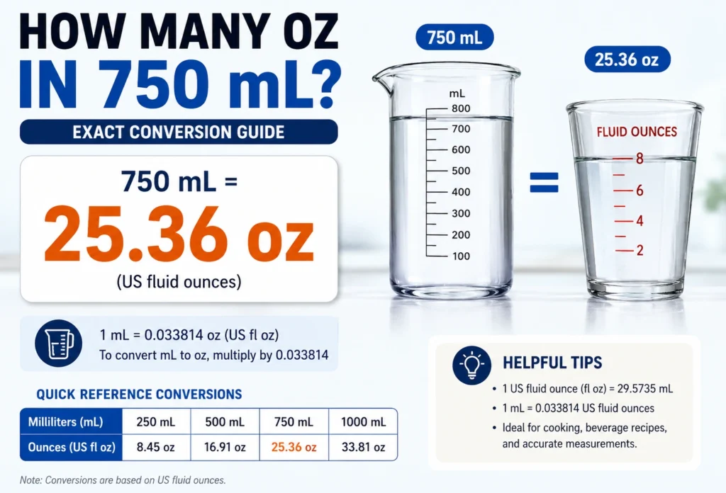 How Many Oz in 750 mL