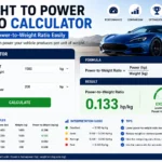 weight to power ratio calculator