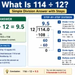 what is 114 divided by 12