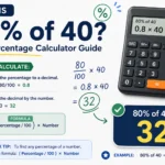 What Is 80% of 40