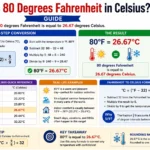 what is 80 degrees Fahrenheit in Celsius,