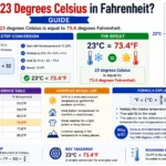 what is 23 degrees celsius in fahrenheit