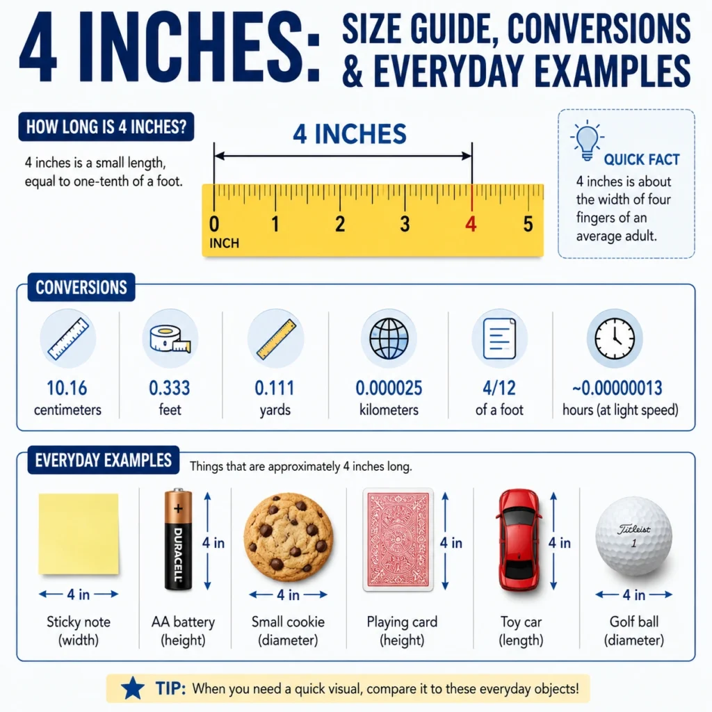 measurement 4 inches
