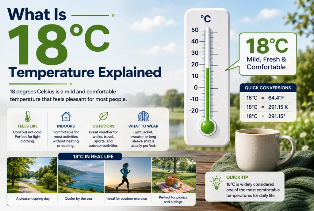 what is 18 degrees Celsius
