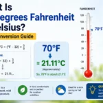 what is 70 degrees Fahrenheit in Celsius