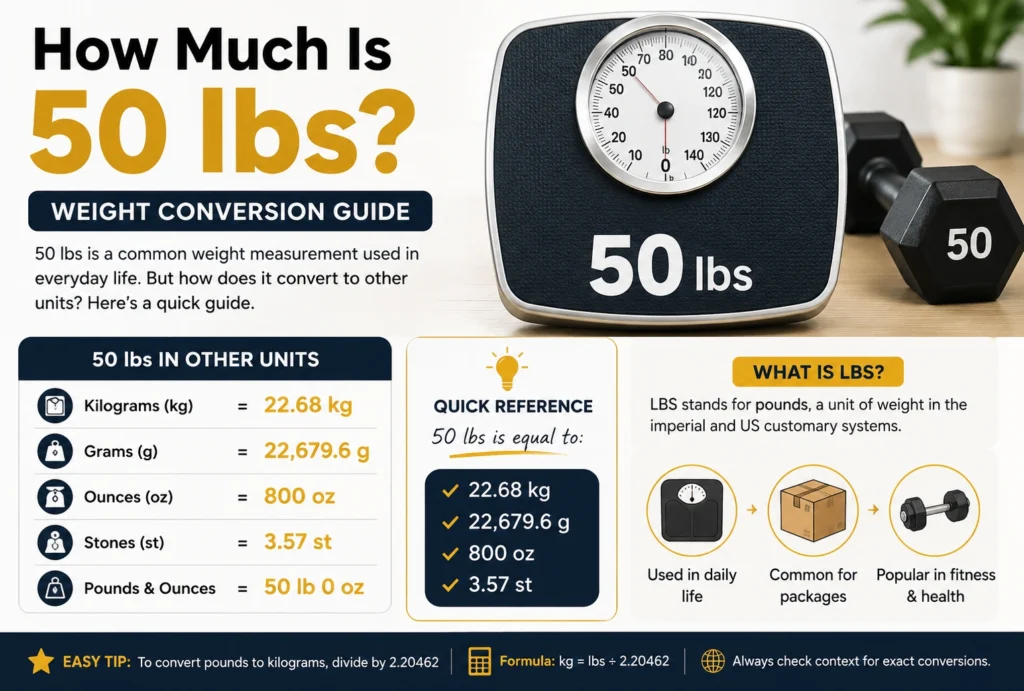 how much is 50 lbs