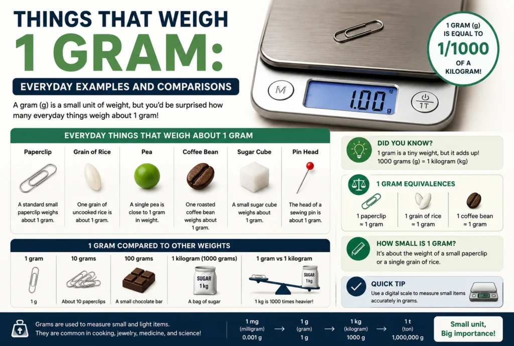 weigh 1 gram