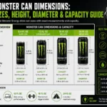 Monster can dimensions