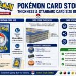 standard Pokémon card stock thickness and dimensions