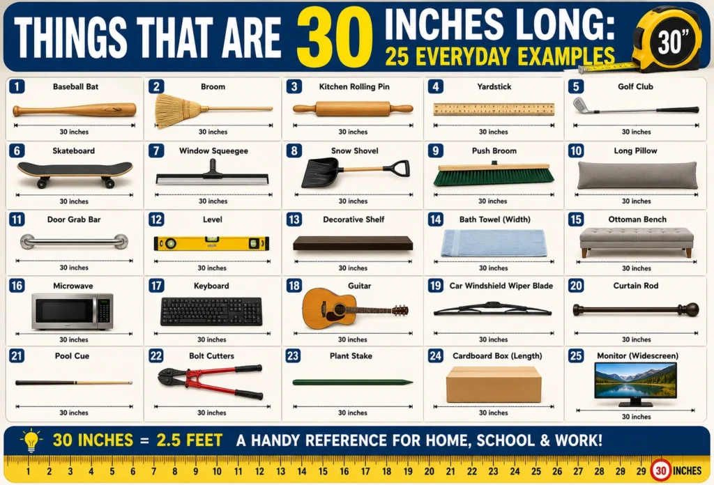 things that are 30 inches long