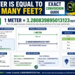 meter is equal to how many feet
