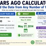 years ago calculator