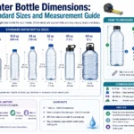 water bottle dimensions
