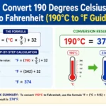 convert 190 degrees Celsius to Fahrenheit