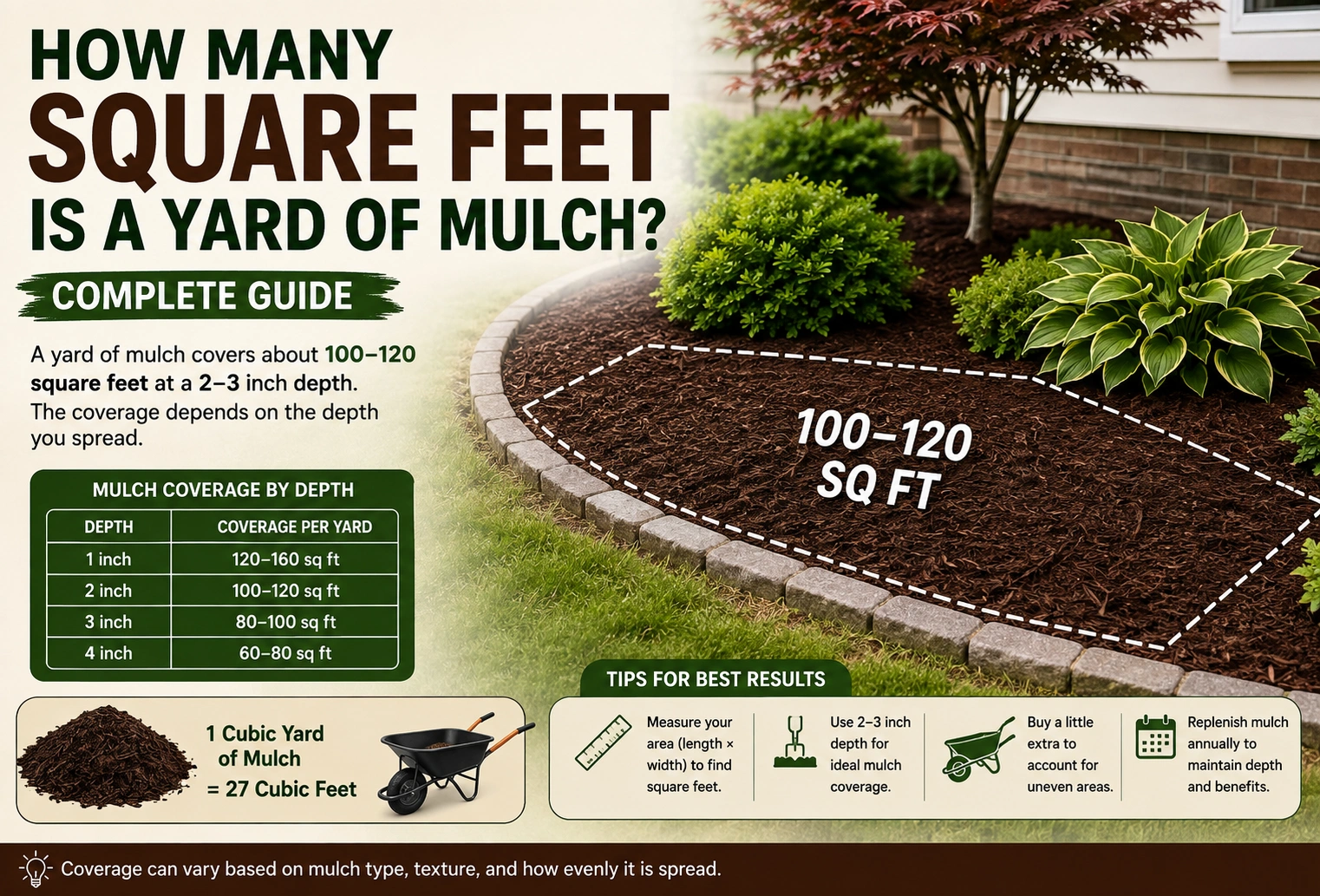 How Many Square Feet Is a Yard of Mulch