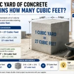 A Cubic Yard of Concrete Contains How Many Cubic Feet