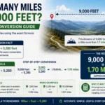 How Many Miles Is 9,000 Feet